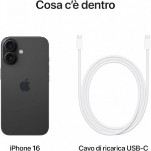 Apple iPhone 16 5G 8GB RAM 128GB - Black EU